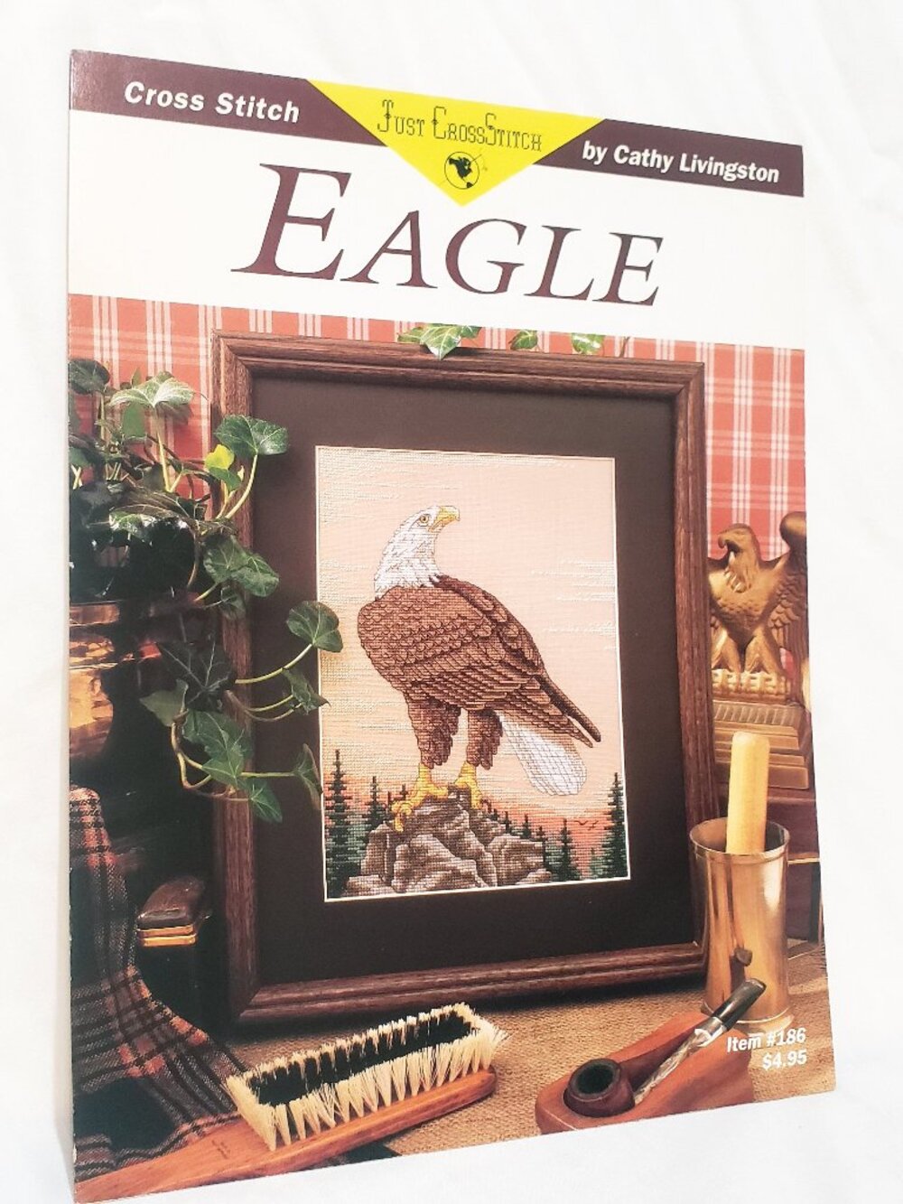 Bald Eagle Just CrossStitch Leaflet 186 Pattern 1992 Cross Stitch Leaflet
